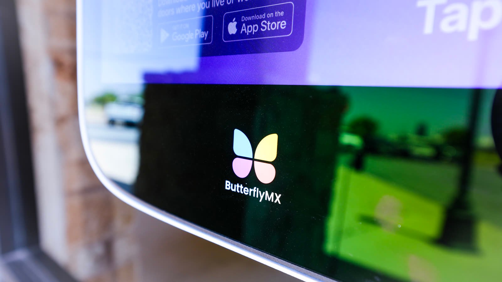 ButterflyMX video intercom at the entrance